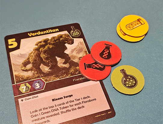 card and tokens